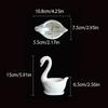 Creative White Swan Flower Pot Personalized Animal Vase Hydroponic Flower Holder  Birthday