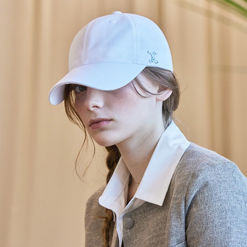 VA Изогнутая кепка с шипами Белая