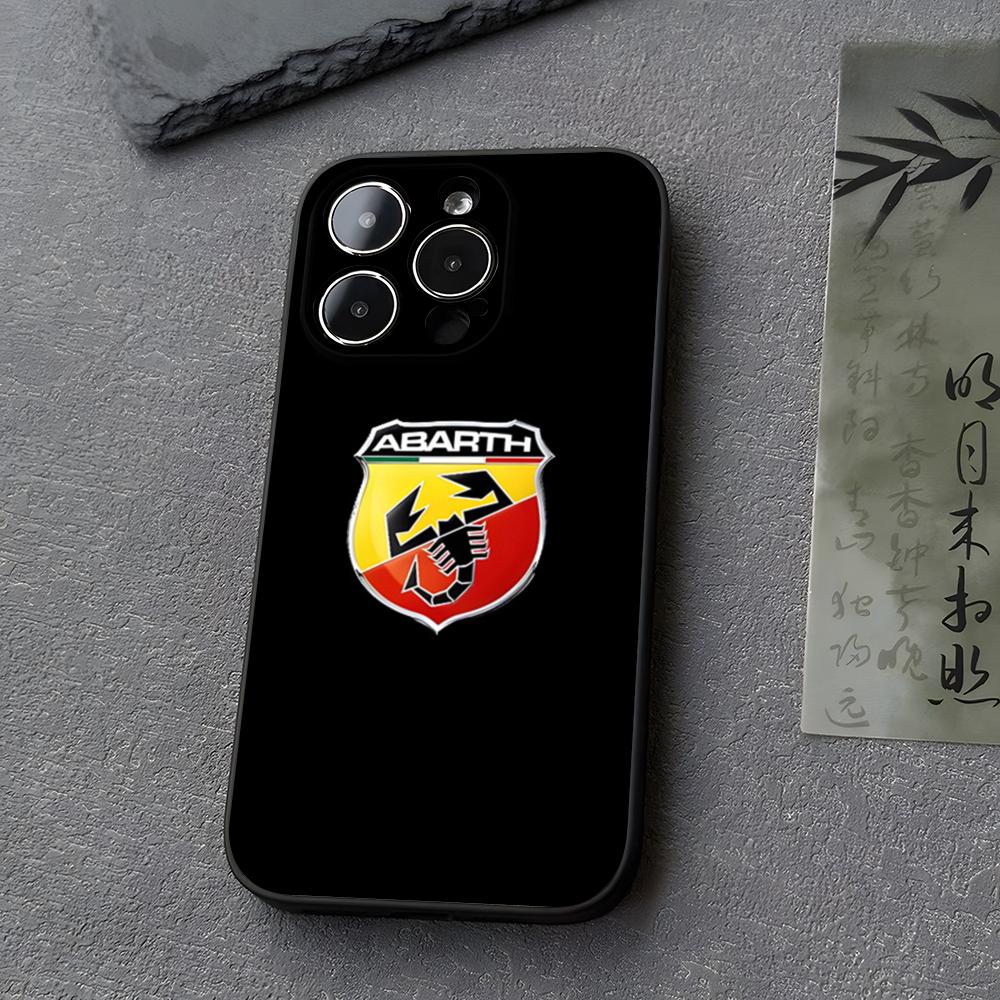 Чехол для телефона ABARTHess Funda Для iPhone 13 17 16 11 15ProMax 14 12 Pro Xs Max Mini Xr X 7 8 6 6s Plus Чехлы