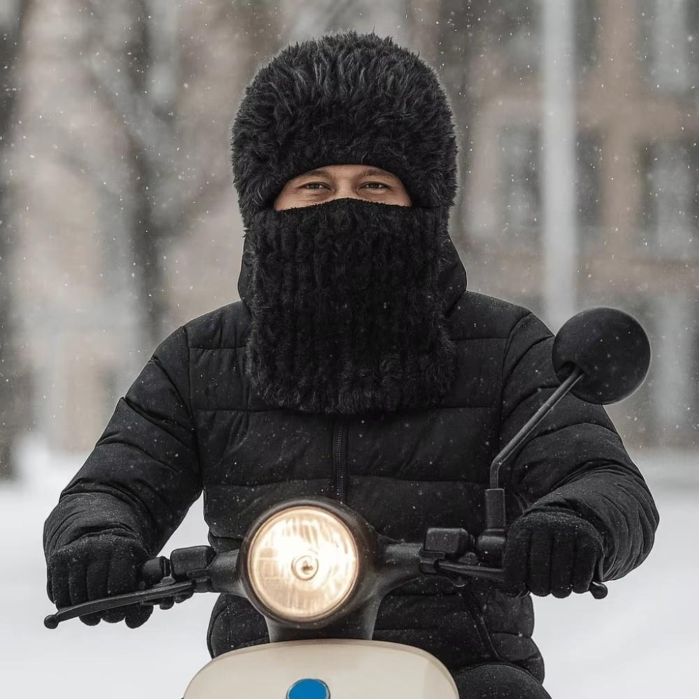 Full Coverage Neck Warmer Cap Windproof Full Face Mask Fashion Knitted Balaclava Hat