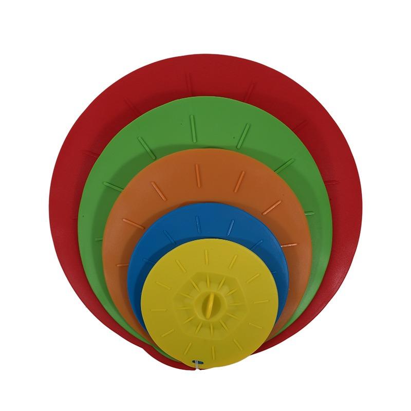 5PCS Silicone Preservation Cover Anti Overflow Leak Proof High Temperature Resistant Easy Clean Sealing Lid