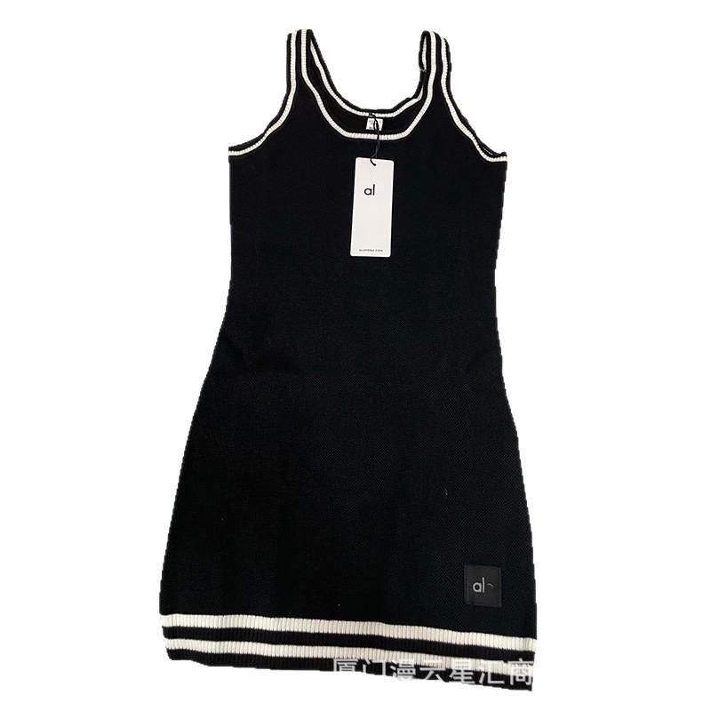 Alo Yoga Womens Knit Baseball Midi Dress Breathable Sports Casual