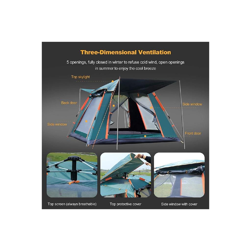 Тент - Полностью автоматическая кемпинговая палатка на 6 человек
