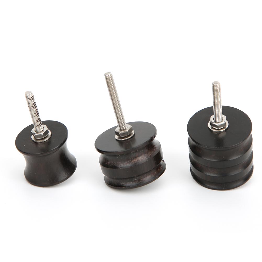 8Pcs Electric Polished Rod Black Sandalwood DIY Hand Made Leather Craft Polishing Tool