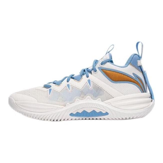 Li Ning Амортизирующие Нескользящие Упругие Низкие Баскетбольные Кроссовки Мужские Цвет Слоновой Кости ABFV017-4