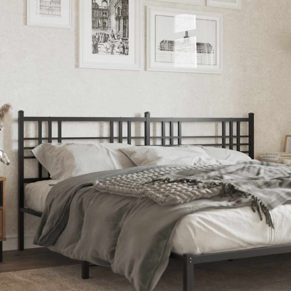 Replacement Headboard Metal Black 200 cm