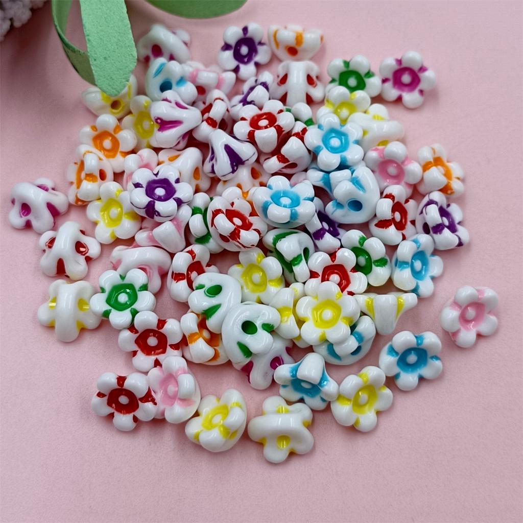 Ювелирные изделия своими руками 100 шт. бабочка шар ручной работы буква цветок бисер акриловый материал ожерелье браслет аксессуары