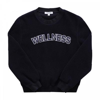 Спортивный Насыщенный Cr666na Темно-синий Sherpa Кепка Капсула WellneSS Sherpa WellneSS Sherpa Пряжка Укороченный Женский S Толстовка