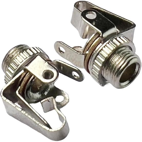 CESS 1/8" 3.5mm Mono TS Female Jack Socket with Switch Panel Mount (10 Pack)