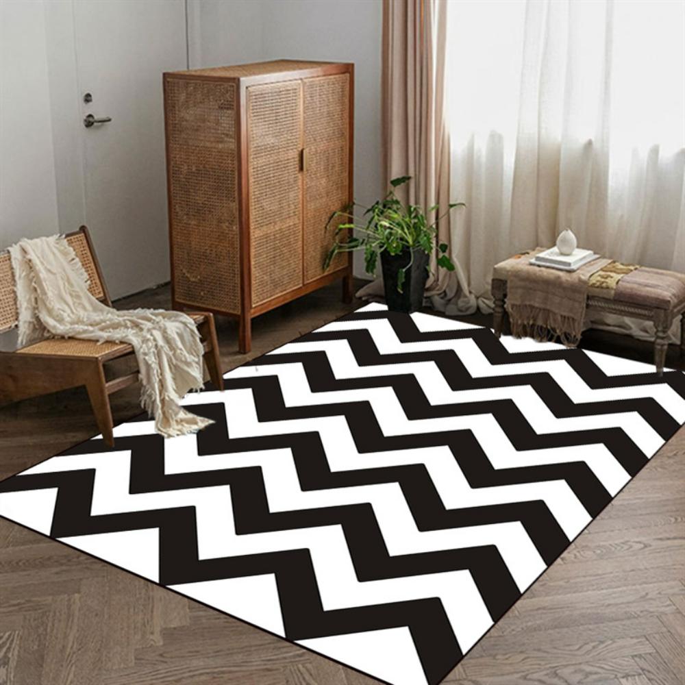 Ретро Геометрический Дизайн Под Дерево Ковер Декор Гостиной Ковер Под Диван Прикроватный Мягкий Ковер Балкон Журнальный Столик Коврик для Пола Придверный Коврик