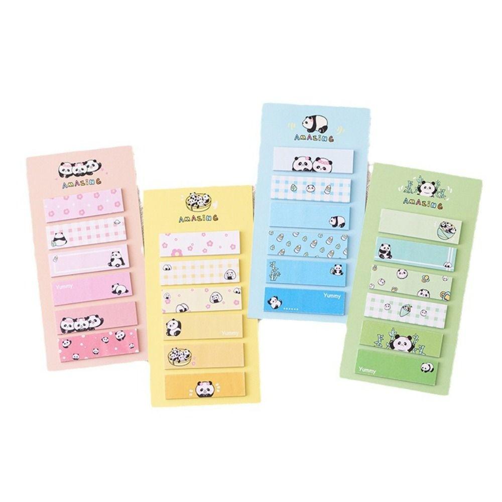 Kawaii Panda Sticky Notes Cartoon Classification Label Deco Tabs Note Pads  Planner
