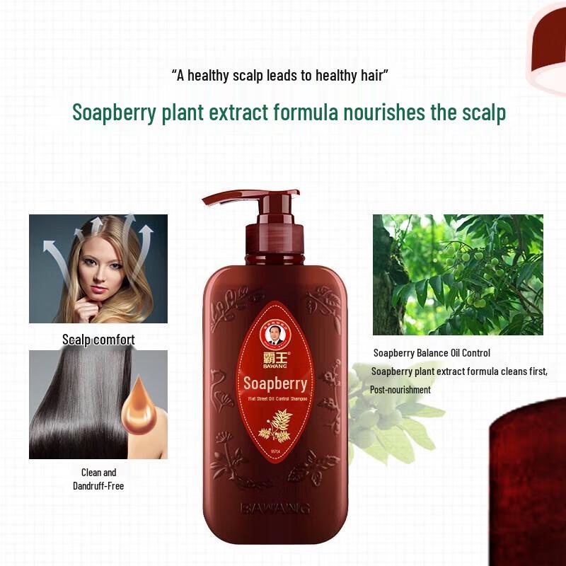 Bawang Soapberry Balancing Oil Control Anti-Dandruff Shampoo