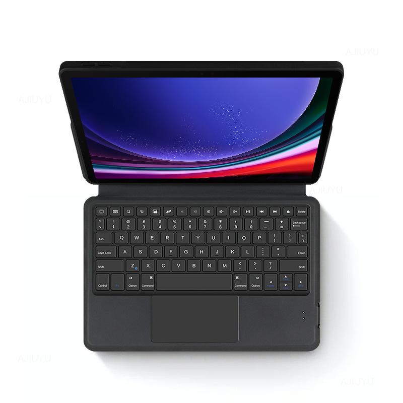 Подходит для Samsung Galaxy TabS9 + защитная пленка для планшета S9 11-дюймовая сенсорная клавиатура Ultra Bluetooth, кожаный чехол