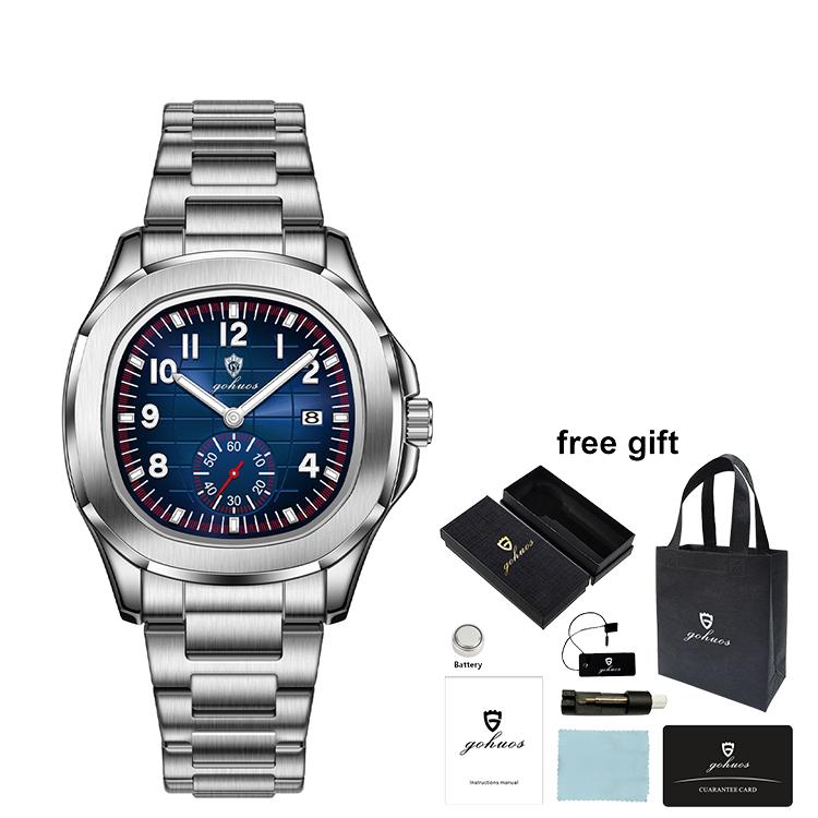 Gohuos 8826 New Arrival Luxury Mens Wristwatch Waterproof Original Quartz Wrist Watch for Men Man Reloj Para Hombre Montre Homme