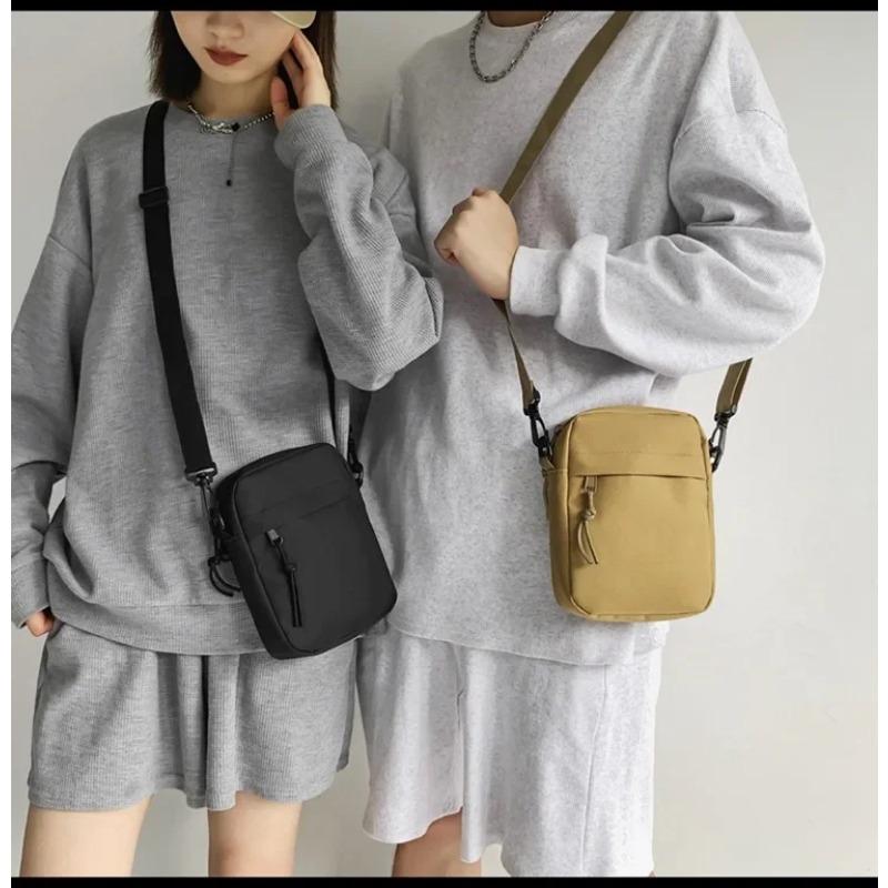 Холщовая женская сумка через плечо Trend Oxford сумка через плечо Корейская однотонная студенческая сумка для телефона Простые сумки-шопперы Кошелек
