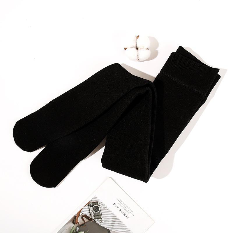 Утолщенные зимние колготки из овечьего флиса для девочек - теплые бархатные полосатые леггинсы