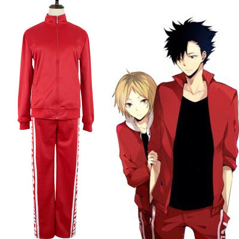Стильный костюм для косплея Haikyuu Nekoma, унисекс спортивный костюм для поклонников аниме