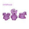 4pcs Stamp Biscuit Mold 3D Cookie Plunger Cutter Pastry Decorating DIY Food Fondant Baking Mould Tool Christmas Tree Snowman