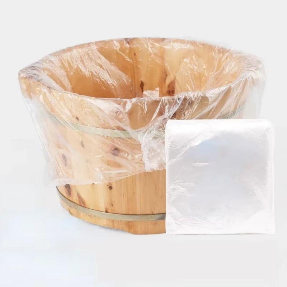 240Pcs Thicken Foot Tub Bags Transparent Bath Basin Bags Eco-Friendly Foot Tub Liners Home Use