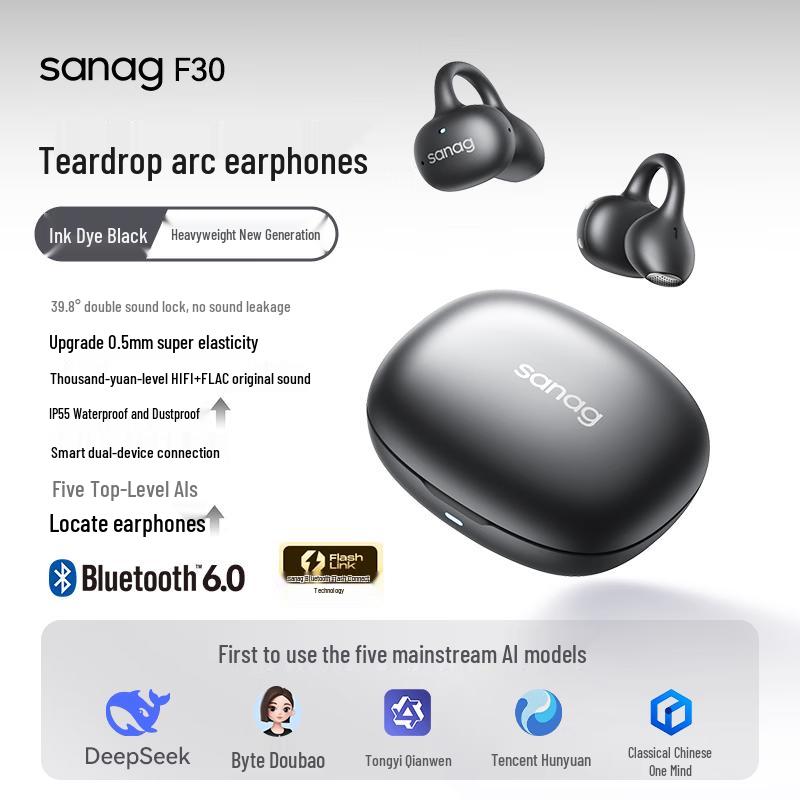 SANAG F30 Bluetooth-наушники с клипсой на ухо