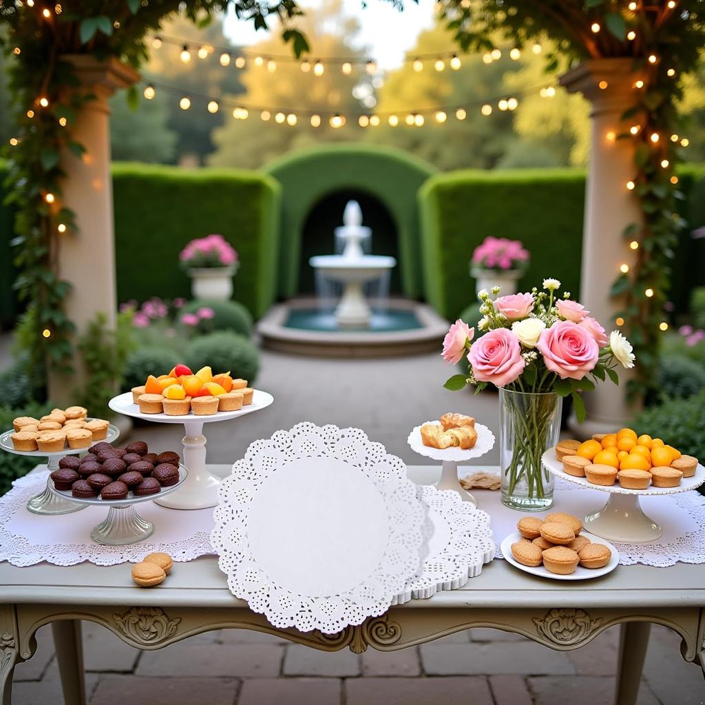 150 Pcs 6" White Lace Paper Doilies,Disposable Round Liners for Buffet, Cakes,Fried Foods,Party and Wedding Table Settings,Kitchen and Table