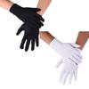 Men Spandex Thin Black White Parade Gloves Formal Tuxedo Costume Honor Guard Mittens for Coin Jewelry Silver Inspection