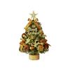 Desktop Small Christmas Tree,18'' Artificial Christmas Tree with Wooden Base,Prelit Xmas Tree with Lights Decorations for Indoor