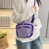 Portable Sports Nylon Shoulder Bag Solid Color Casual Casual Crossbody Bag Coin Pouch Korean Style Mobile Phone Pack Male