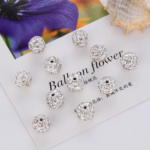 5/10 шт. Оптом 8 10 мм Диско Шар Круглый Шар Ожерелье Браслет Рассыпные Бусины Хрустальные Бусины Подвеска Изготовление Ювелирных Изделий Ручной Работы