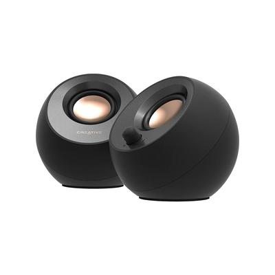 Creative Pebble V3 Black Pin 8 Вт RMS пиковая выходная мощность 16 Вт USB USB/Bluetooth/3,5 мм Type-C/A SP-PBLV3-BK