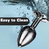 S/M/L Metal Anal Plug Butt Plug Sex Toy Butt Toy for Women Men Couples Gay Adult Game Masturbator Anal Diamond Sex Shop