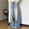 Moda Keng Keng Oyoqli Bo'sh Kundalik Jinslar Ayollar Yuqori Bel To'g'ri Denim Shimlar Ayollar Streetwear Ko'k Vintage Ofis Xonimi Jins Shimlar 24358