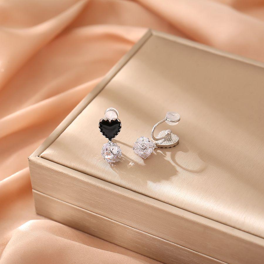 Без пирсинга, клипсы для ушей, циркониевые серьги Love, роскошные новые серьги