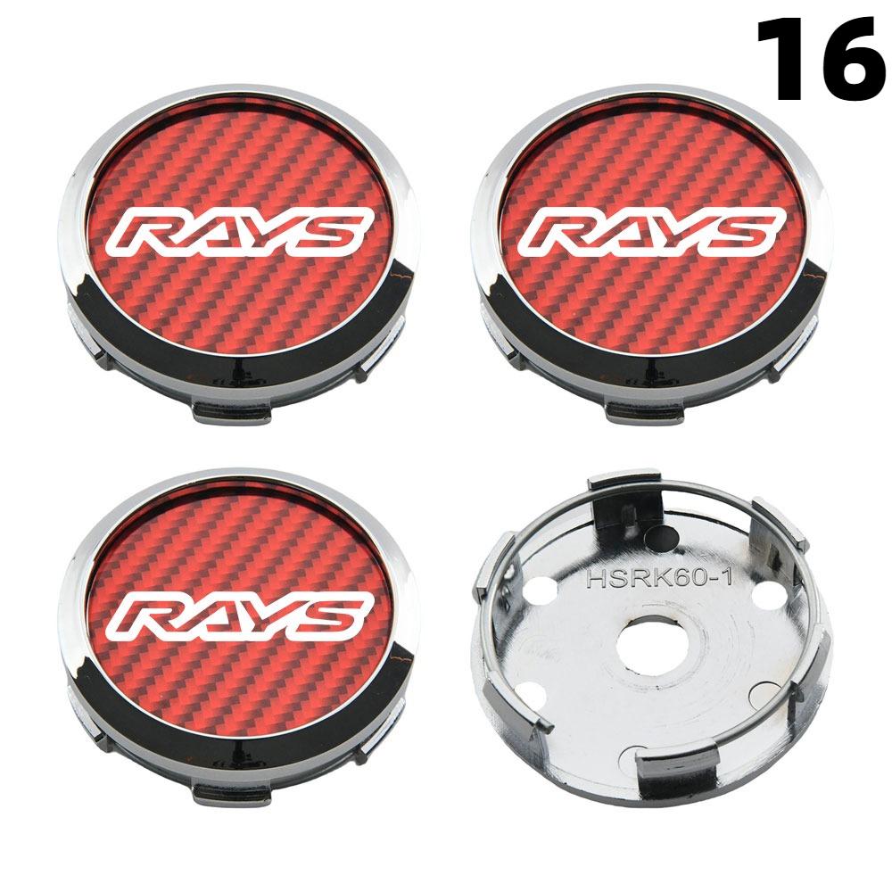 1Set/4PCS OD 60MM / ID 56MM Rim Caps RAYS VOLK VR Logo Wheel Center Cap Wheel Cover Hub caps Sport Car Tire Accessories