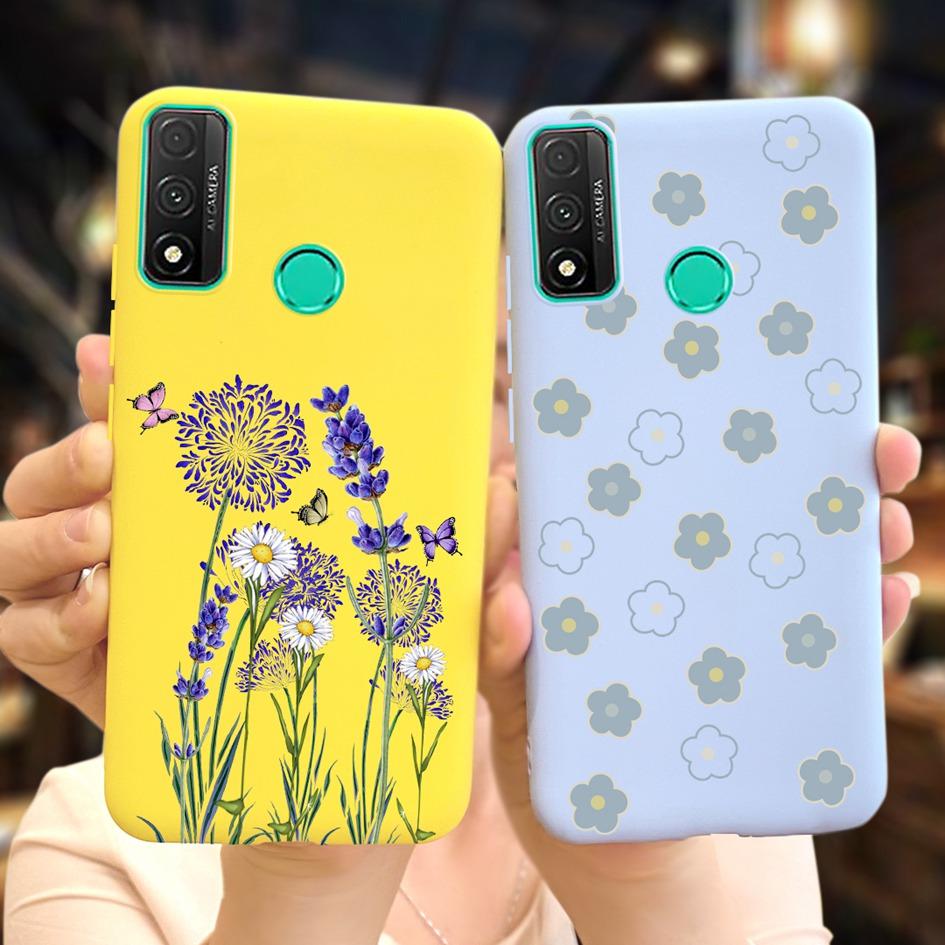 For Funda Huawei P Smart 2020 Case Coque Popular Lavender Flower Phone Case For Huawei P Smart 2020 6.21" Soft Shockproof Bumper