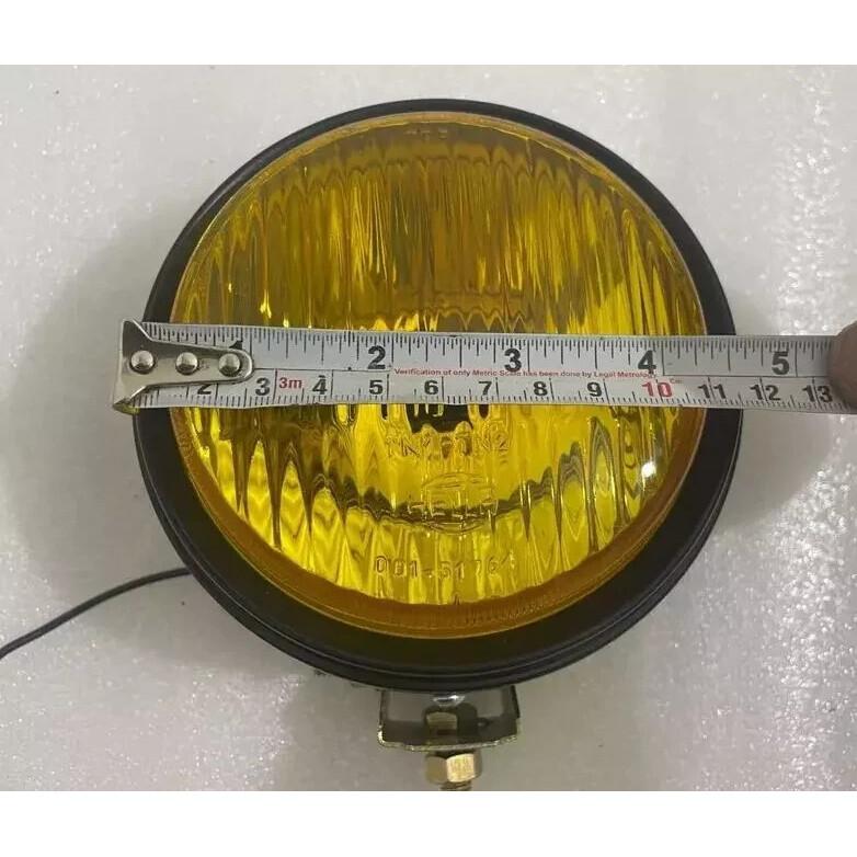 Пара желтых противотуманных фар Hella с крышкой и лампочкой H3 (галогенная) Универсальные