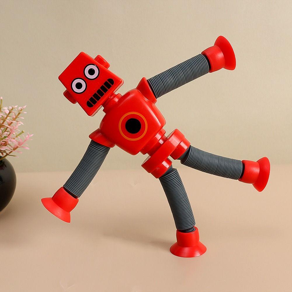 Робот с подвижными суставами Montessori, Сенсорная игрушка Pop Tubes, Игрушки-антистресс, Телескопическая присоска