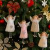 Cute Plush Angel Pendant Handmade Craft Christmas Tree Ornament  Xmas Gift