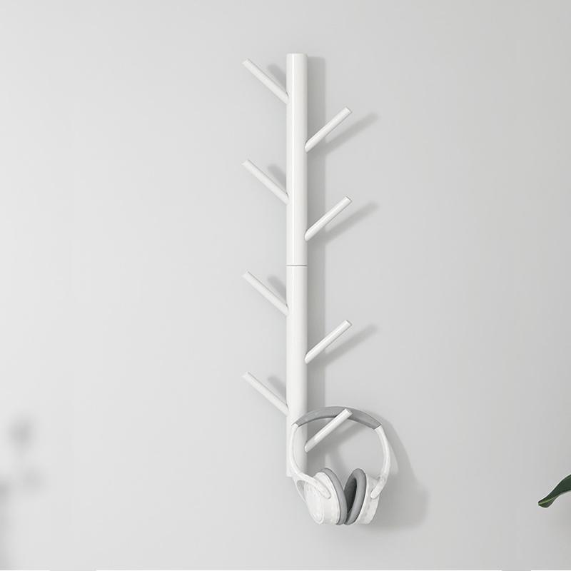 1шт настенная вешалка для пальто креативная вешалка для пальто спальня деревянный крючок современный цельный деревянный простой 4 крючка