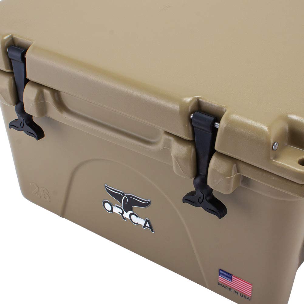 ORCA Cooler Box Orca Coolers 26 Cooler 26QT Large 25L ORCT026 Tan Hard Cooler Cold Storage Outdoor Camping Cooler BOX [Orca] Приблизительно. [Элемент]
