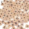 100 шт. деревянные плитки с алфавитом, буквы, числа, поделки, детские развивающие игрушки