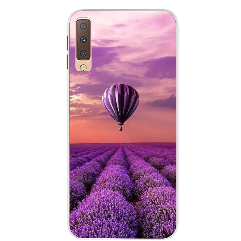 Чехлы для Samsung Galaxy A7 2018, силиконовый цветной чехол для телефона, чехол для Samsung A7 2018 A750 A750F, защитный корпус 6,0 дюймов