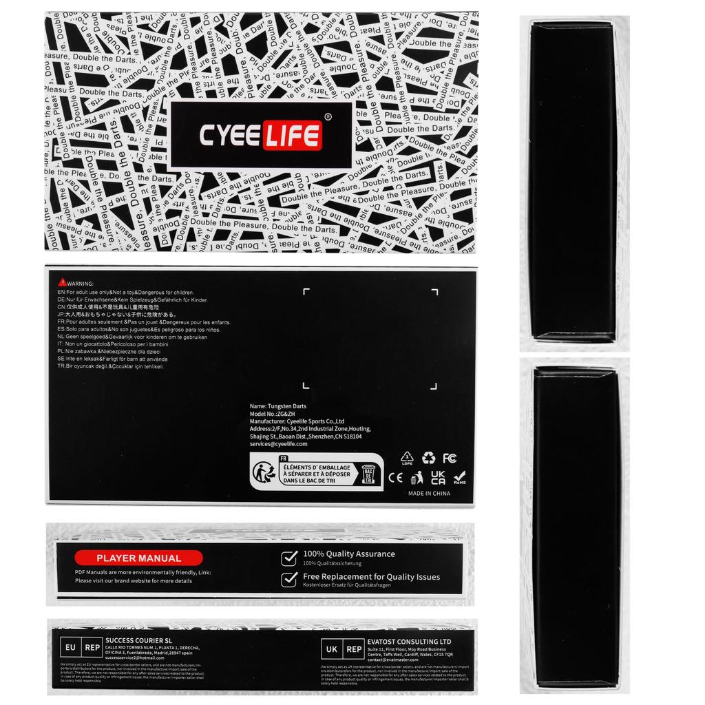 Профессиональные дротики CyeeLife 90% вольфрама 16 г