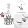 Charms Plata De Ley 925 Devil's Eye Infinity Eternal Symbol Dragonfly Positioning Buckle Charms Fit Women DIY Jewelry