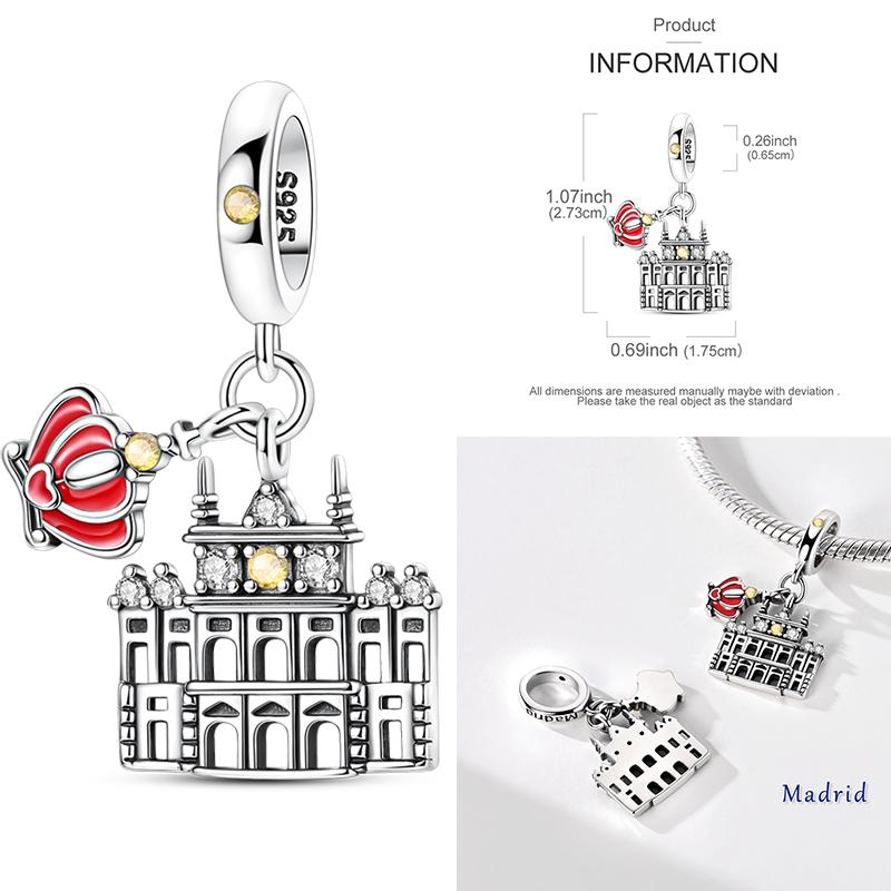 Charms Plata De Ley 925 Devil's Eye Infinity Eternal Symbol Dragonfly Positioning Buckle Charms Fit Women DIY Jewelry