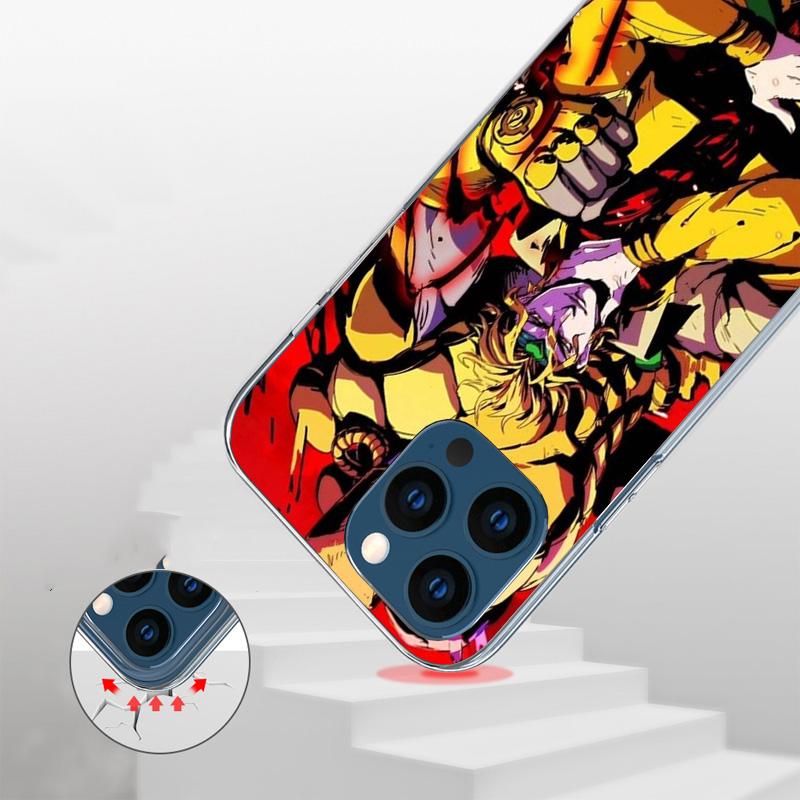 Чехол для телефона JoJo's Bizarre Adventure Для iPhone 17 Air 16 Pro Max 16E 15 + 14 Plus 11 12 13 Mini 7 8 SE Подарок Чехол с принтом Fundas 17