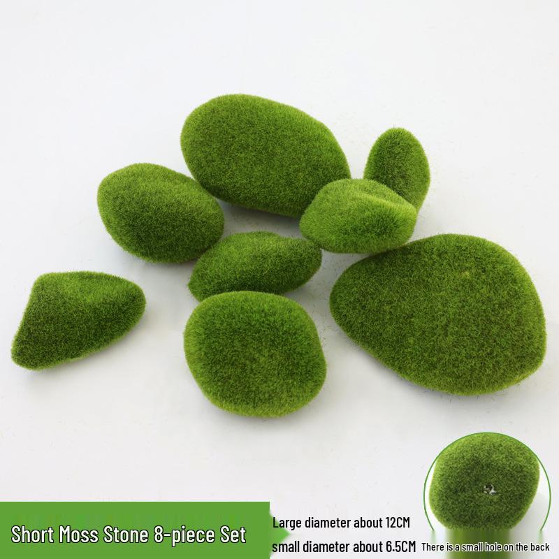 Artificial Plant Wall Accessories with Moss and Grass Decoration