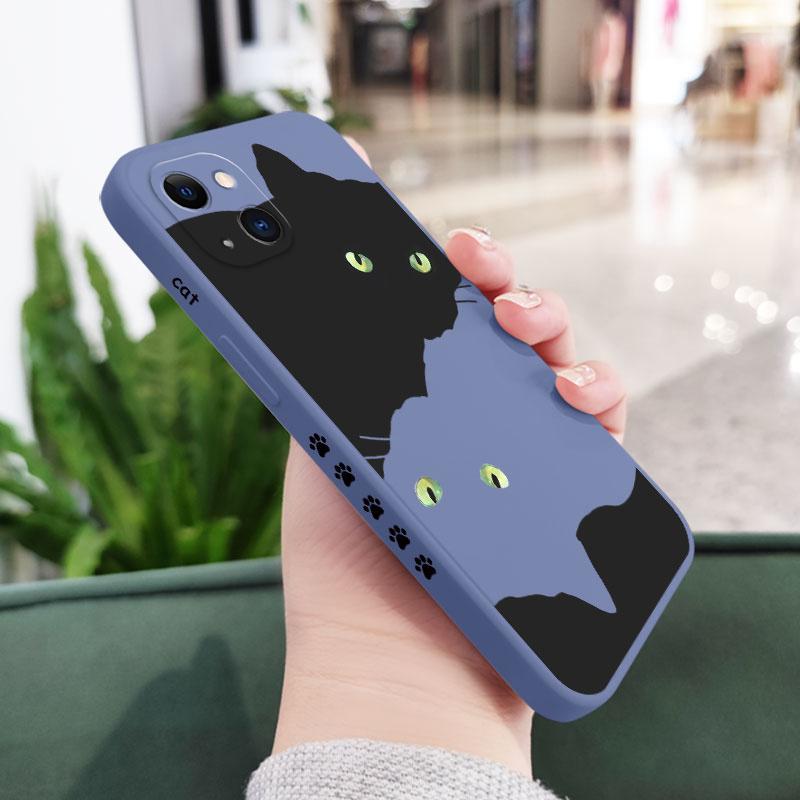Чехол для телефона «Обнимающийся котенок» для iPhone 16 15 14 13 12 11 Pro Max Mini X XR XS MAX Plus