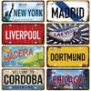 Tinplate Plate City State Tin Sign Famous City Plaque Landmark Metal Sign Wall Decor Garage Bar Pub Club Hotel Cafe Kitchen Home