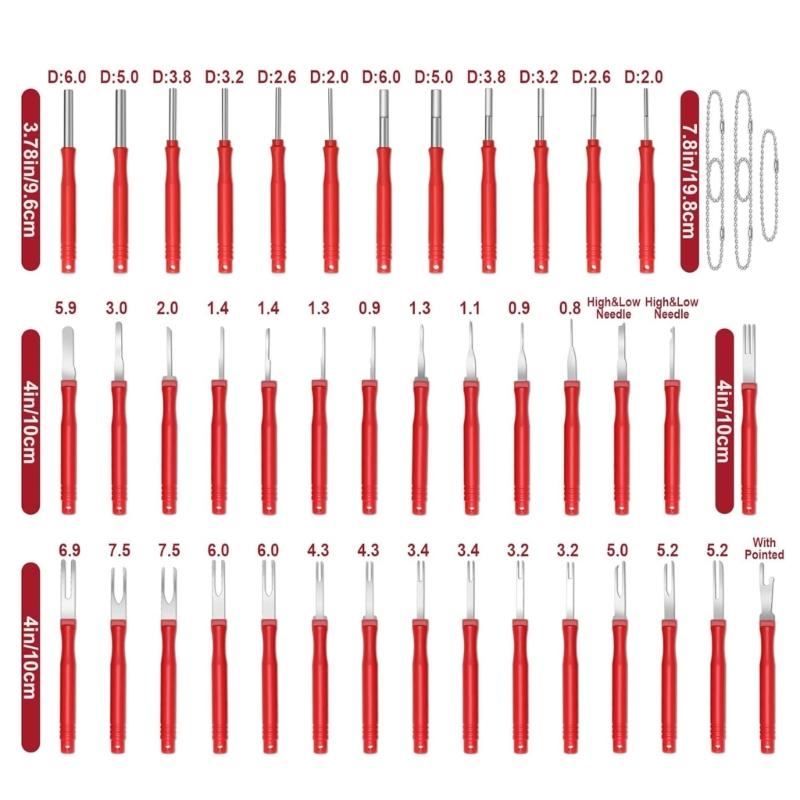 Universal  Car Terminal Pin Extractor Separator Tool Set For Precise And Damage Proof Wire Disassembly